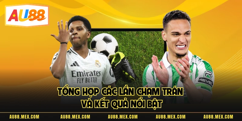 Tổng hợp các lần chạm trán và kết quả nổi bật